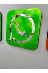Whatsapp Logolu Duvar Dekoru