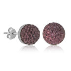 925 Ayar Gümüş Kristal Çivili Kadın Küpe T6931 (944944)