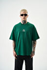 Erkek Choose Nakışlı Oversize T-Shirt Nefti
