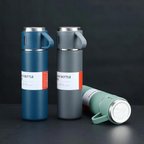 Paslanmaz Çelik Bardaklı Termos Seti 500 ML alithestereo