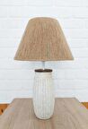 RETRO NOW LİDYA  SERAMİK CAM AYKLI ABAJUR