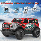 2.4GHz Uzaktan Kumandalı Full Fonksiyon LED Işıklı Gövde 3.7V Şarjlı 1:20 Off-Road Rc Araba
