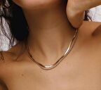 İTALYAN EZME BURGU İKİLİ SET ZİNCİR KOLYE KADIN GOLD ÇELİK ÜZERİ ALTIN KAPLAMA GARANTİ BELGELİ