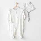 Andywawa AC25510 Love Family Bebek Tulum Takım Ekru