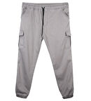 Erkek  Büyük Beden 100-156 Kilo Arası İçin Uygun Kargo Cepli Jogger Kot Pantolon