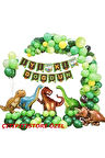 Çıtıpıtıstore Dinazor Lüks Doğum Günü Balon Seti