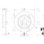 FREN DISKI C-MAX 07-11 / FOCUS II 04-11 / S40 II 04= / ARKA DÜZ 280-5