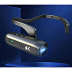 Ozmik 4K Head Mounted Video kamera 120 ° geniş açı Lens Anti-shake dahili pil APP kontrolü