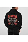 Tasarım Pantera Baskılı Unisex Oversize Müzik Grubu Rock Metal Hoodie