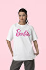 Barbie Baskılı Unisex Oversize Tişört
