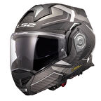 LS2 ADVANT X KARBON HORIZON MAT GÜMÜŞ-GRİ KASK