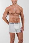 Erkek Beyaz Stretch Boxer 330