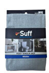 Nilüfer Damalı Mikrofiber Yüzey Temizlik Bezi 40 x 40 cm, Gri