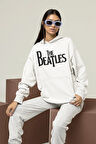 Müzik Grubu The Beatles Baskılı Unisex Oversize Hoodie