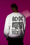 AC DC Highway To Hell 1979 Yazılı Unisex Oversize Rock Metal Müzik Grubu Sweatshirt