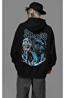 Subzero Baskılı Unisex Oversize Anime Karakter Hoodie
