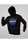 Nasa Baskılı Unisex Oversize Hoodie