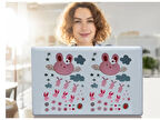 DEFTER STİCKER,LAPTOP STİCKER TAVŞAN DESENLİ PVC 70X50X0,5CM