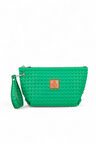 Bilik Deri Scuba Yeşil Kadın Portföy & Clutch Çanta YELİZ