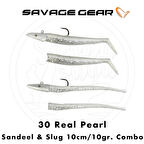 Savage Gear Sandeel - Slug 10cm 10gr. Combo (4+2) Real Pearl