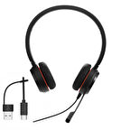 Jabra Evolve 30 II Duo NS – USB-C/A Çağrı Merkezi Kulaklığı