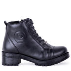 Pierre Cardin 54062 Kadın Hakiki Deri Fermuarlı Bağcıklı Bot