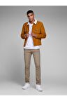 Jack & Jones Erkek Günlük Yumuşak Kumaş Bej Pantolon - 12150160sg