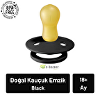 Bibs Colour Kauçuk Emzik No:3 Black 18 Ay+