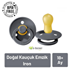 Bibs Colour Kauçuk Emzik No:3 Iron 18 Ay+