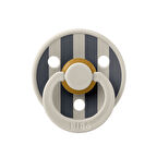 Bibs Studio Colour Block Kauçuk Emzik - Sand/Iron 6-18 Ay