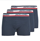 Jack & Jones 12171946 3 lü Erkek  Mavi Boxer