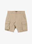 Only & Sons Açık Kahve Erkek Kargo Şort ONSCAM STAGE CARGO SHORTS 6689 LIFE