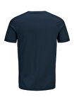 Jack & Jones O Yaka Baskılı Lacivert Erkek T-Shirt JJECORP LOGO TEE SS CREW NECK NOOS
