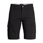 Jack & Jones Siyah Erkek Kargo Şort JPSTJOE JJCARGO SHORTS AKM