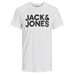 Jack&Jones Erkek Baskılı Tişört Büyük Logo 12151955 SİYAH-XL