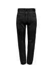 Only Yüksek Bel Dar Paça Normal Siyah Kadın Denim Pantolon ONLEMILY HW STR ANK DNM NAS997 NOOS
