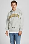 Jack & Jones Erkek Kolej Kapüşonlu Sweatshirt - 12207368