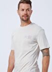 Jack & Jones Bisiklet Yaka Baskılı Krem Erkek T-Shirt 12210323_JCOJAPAN TEE SS CREW NECK