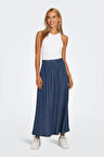 Only Kadın Onlpema Beli Lastikli Maxi Etek 15250371 Koyu Mavi