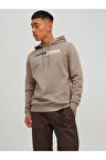 Jack & Jones Erkek Fit Kapüşonlu Sweatshirt Frederik - 12219814-02