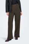 Jdy Jdygeggo Regular Fit Normal Bel Geniş Paça Pantolon Bayan PANTOLON 15208430 KAHVE
