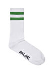 Jack & Jones Beyaz Erkek Çorap 12234474_JACKAYDEN TENNIS SOCK