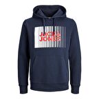 JJECORP LOGO SWEAT HOOD PLAY NOOS LACİVERT 