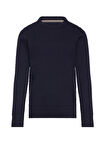 Jack & Jones Bisiklet Yaka Normal Düz Lacivert Erkek Çocuk  Kazak JJEATLAS KNIT CREW NECK JNR
