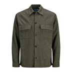 Jack&Jones Regular Fit Uzun Kollu Haki Erkek Gömlek 12239329