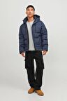 Jack & Jones 12241174-Fw Jcoyog Puffer Erkek Mont