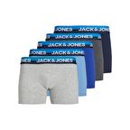 Jack&Jones Koyu Gri-Melanj Erkek 5'li Boxer Set 12248316