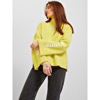 JJXX Balıkçı Yaka Rahat Kesim Limon Kadın Kazak 12240720