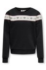 KOGELLIS SHORT L/S EYE O-NECK SWT Kız Çocuk Siyah Sweatshirt - 15303568
