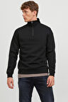 Jack & Jones 12250747 Erkek  Siyah Sweatshirt